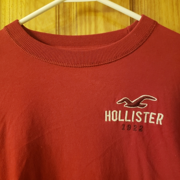 Hollister Long Sleeve Tee-Red - Picture 3 of 4